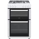 Bush CTFS60DBLGCW 60cm Double Oven Gas Cooker - White