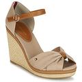 Tommy Hilfiger ICONIC ELENA SANDAL women's Sandals in Beige. Sizes available:6,6.5,7,3.5,6,6.5,7
