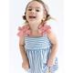 Artie-Blue and White striped Strappy Bow Dress Baby and Girl Dress | Style My Kid, 9-12M