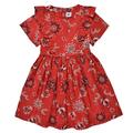 Petit Bateau BLOOM girls's Children's dress in Red