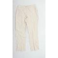 Womens Orvis Cream Linen Trousers Size 6/L28