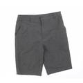 M&S Boys Grey Polyester Chino Shorts Size 12-13 Years Regular - school shorts