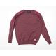 Crosshatch Mens Red Acrylic Pullover Sweatshirt Size M