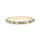 Kenneth Jay Lane Rainbow Stone Bangle Bracelet