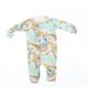 NEXT Baby Multicoloured Animal Print 100% Cotton Coverall One-Piece Size 9-12 Months Button - Inside Leg 7 Inches