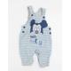 Disney Boys Multicoloured Striped Dungaree One-Piece Size 3-6 Months