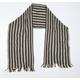 Preworn Womens Ivory Striped Scarf