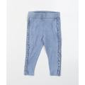 River Island Girls Blue Cotton Capri Leggings Size 18-24 Months