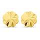 9ct Gold Faceted Flower Stud Earrings - 5mm - G0220