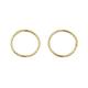 9ct Gold Diamond Cut Hoop Earrings - 15mm - G2257