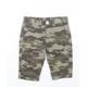 Denim Co. Boys Green Camouflage Cotton Bermuda Shorts Size 7-8 Years Slim Zip