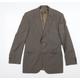 HUGO BOSS Mens Brown Striped Jacket Suit Jacket Size 40
