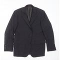 Jeff Banks Mens Grey Polyester Jacket Suit Jacket Size 38