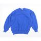 Fruit of the Loom Womens Blue Round Neck Cotton Pullover Jumper Size L