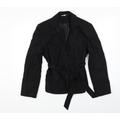 M&Co Womens Black Jacket Coat Size 14