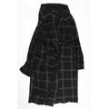 M&S Mens Black Check Robe Size S