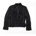 Dorothy Perkins Womens Black Satin Jacket Size 12