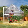 Palram - Canopia 6' x 4' Mythos Silver Polycarbonate Greenhouse