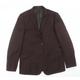 Kenneth Cole Mens Brown Wool Jacket Suit Jacket Size 42