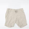 ladies wear Womens White Cargo Shorts Size 14