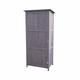 Charles Bentley FSC Tall Wooden Storage Shed, Grey