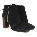 Faith Womens EU Size 40 Black Suede Ankle Boots