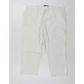 Jegging Womens White Cropped Trousers Size 34 in L20 in