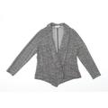 Matalan Womens Grey Knit Jacket Blazer Size 20