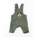 Disney Baby Green Dungaree One-Piece Size 0-3 Months - Micky Mouse