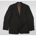 HUGO BOSS Mens Grey Rayon Jacket Blazer Size 40