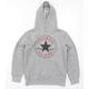 Converse Boys Grey Cotton Pullover Hoodie Size 10-11 Years Pullover