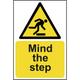 Mind The Step - Self Adhesive Sticky Sign (200 x 300mm)