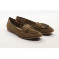 F&F Womens Brown Synthetic Slip On Flat UK 7 EUR 41 US 9