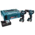 Makita CLX205AJ 12v Max CXT Cordless Brushless Combi Drill and Impact Driver Kit