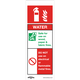 Sealey Rigid Plastic Water Fire Extinguisher Sign