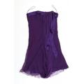 Ben De Lisi Womens Purple Polyester Bodycon Size 14 Off the Shoulder
