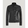 Belstaff Gangster Jacket Women's Nappa Leather Black Size 46