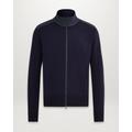 Belstaff Kelby Zip Cardigan Men's Merino Wool Washed Navy Size L