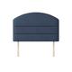Dudley - Small Double - Lined Headboard - Dark Blue - Fabric - 4ft - Happy Beds