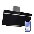 Klarstein Ava 90 Cooker Extractor Hood 90 cm Wall Hood WiFi A++ 515m3/h Touch