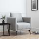 Rohe - Armchair - Grey - Fabric - Happy Beds