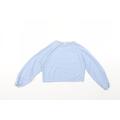 Zara Girls Blue Round Neck 100% Polyester Pullover Jumper Size 13-14 Years