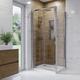 900mm Square Hinged Shower Enclosure with Shower Tray - Carina