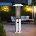 Outdoor Freestanding Gas Patio Heater In Stainless Steel with Free Cover Regulator & Hose