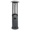 Outdoor Freestanding Gas Patio Heater in Grey with Free Cover Regulator & Hose