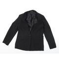 Lipsy Womens Black Jacket Blazer Size 12 - Shoulder Pads