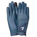 Hy Equestrian Sparkle Touch Navy Riding Gloves - Extra Small