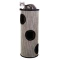 Trixie Amado Cat Tower Mottled Black/Black for Cats - 100cm