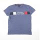 Tommy Hilfiger Mens Blue Cotton T-Shirt Size M Round Neck