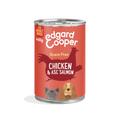 Edgard and Cooper Magnificent Chicken and Salmon Senior Dog Food Tins - 6 x 400g